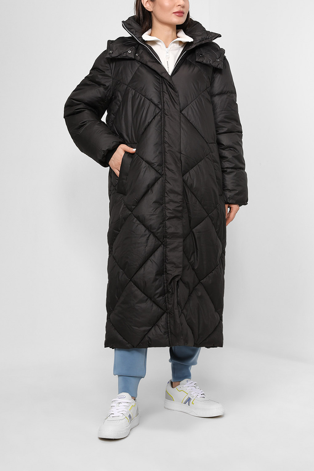 Пальто женское Esprit Collection 092EO1G318 черное XL