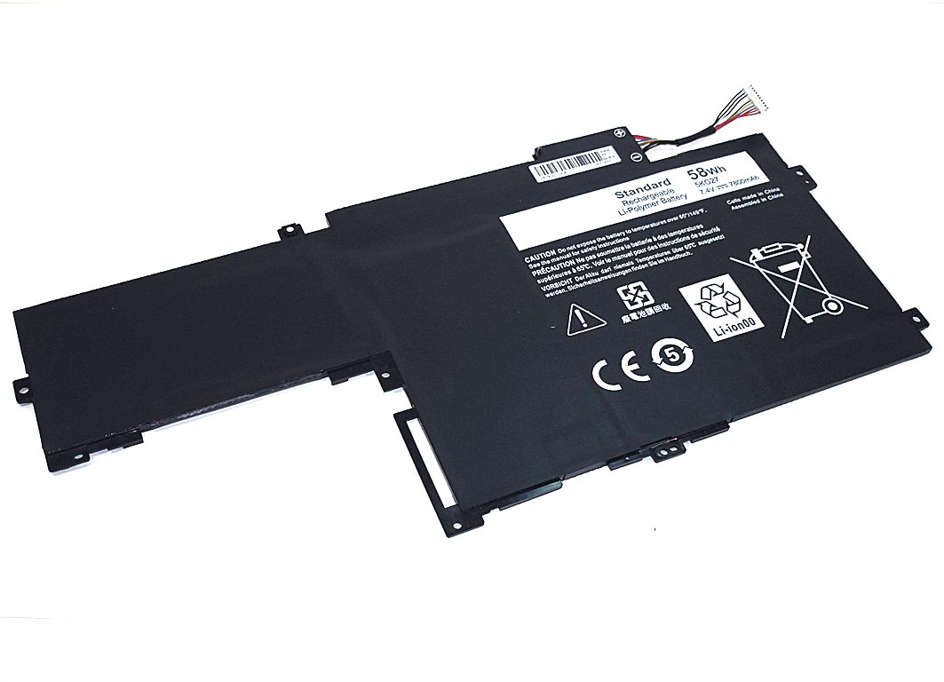 Аккумуляторная батарея для ноутбука Dell Inspiron 14-7437 7.4V 58Wh черная OEM