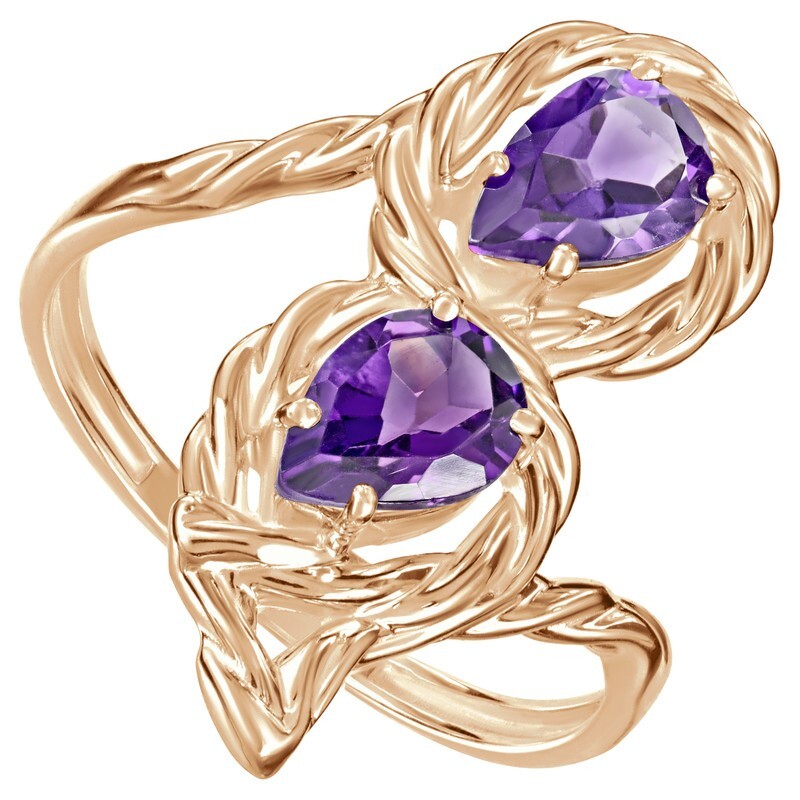 

Кольцо из серебра с аметистом р., LAZURIT-ONLINE 848303, 848303