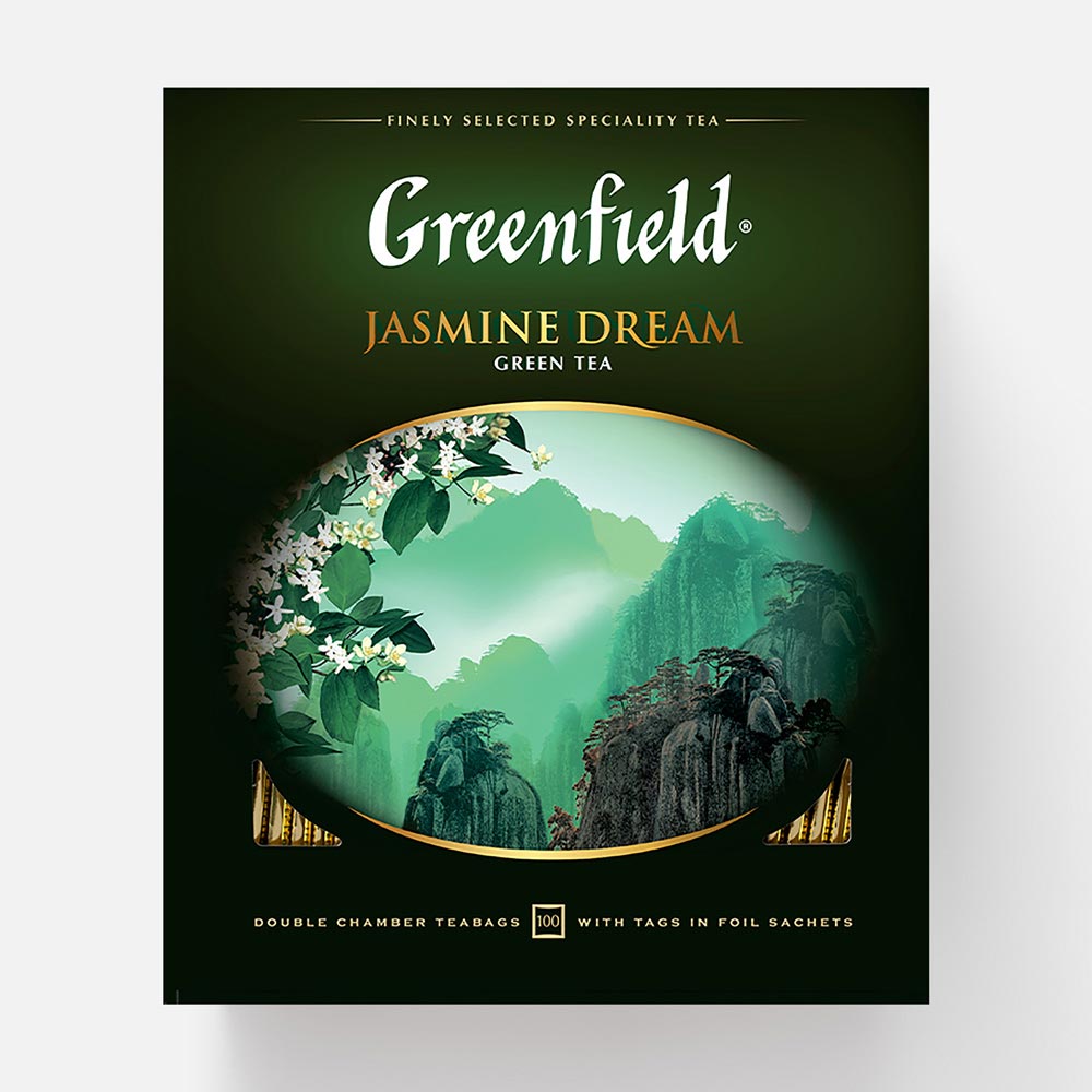 Чай зелёный Greenfield Jasmine Dream, 100 пакетиков