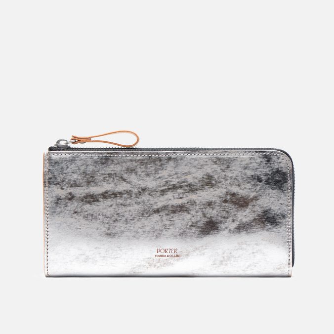 

Кошелек женский Porter-Yoshida & Co Foil Long Zip, серебряный, Foil Long Zip