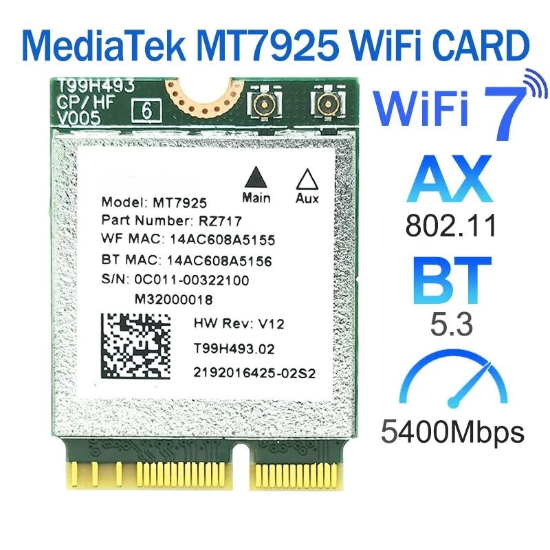 

Приемник Wi-Fi NoBrand M.2 802.11n; 802.11ax; 802.11a; 802.11g; 802.11ac, Зеленый;белый