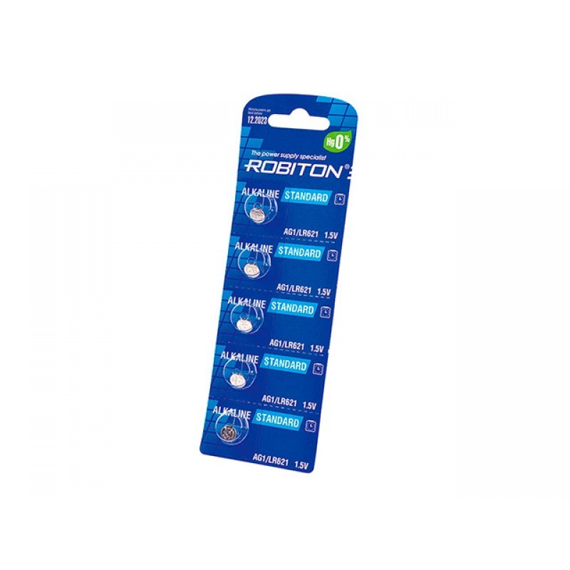 

Батарейка LR621 - Robiton Standard R-AG1-0-BL5 (5 штук) 16945