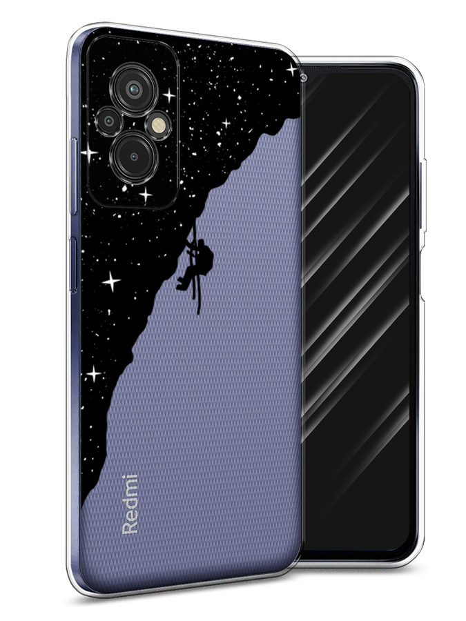 

Чехол Awog на Xiaomi Redmi 11 Prime 4G "Скалолаз в космосе", Черный;белый;бежевый, 316850-4