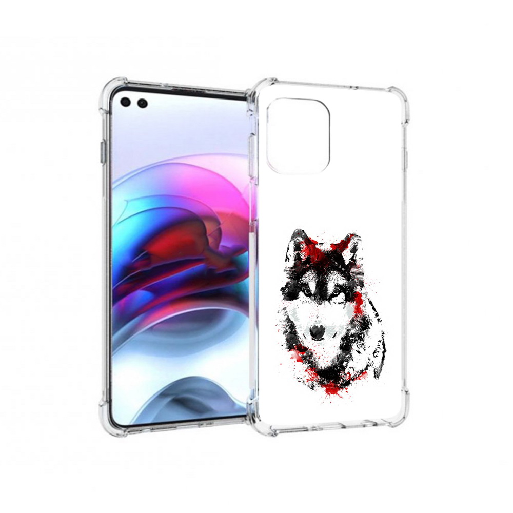 

Чехол MyPads Tocco для Motorola Edge кровавый волк (PT157712.351.416), Прозрачный, Tocco