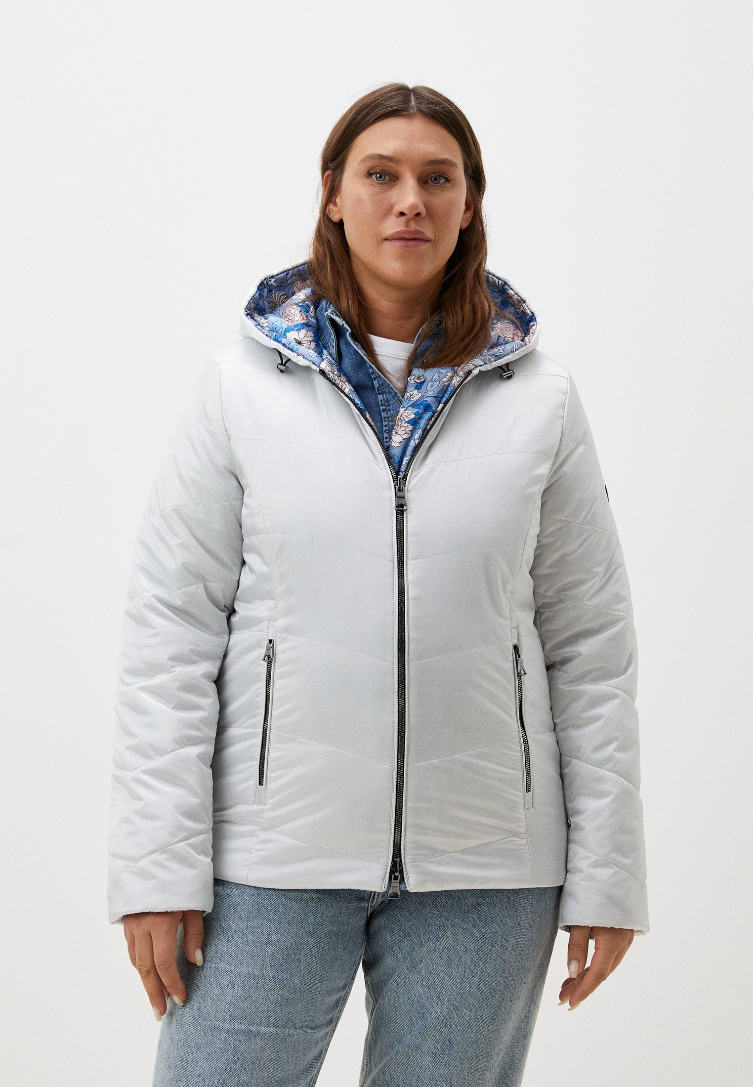 

Куртка женская Maritta 31-3006-51 белая 50 EU, Белый, 31-3006-51