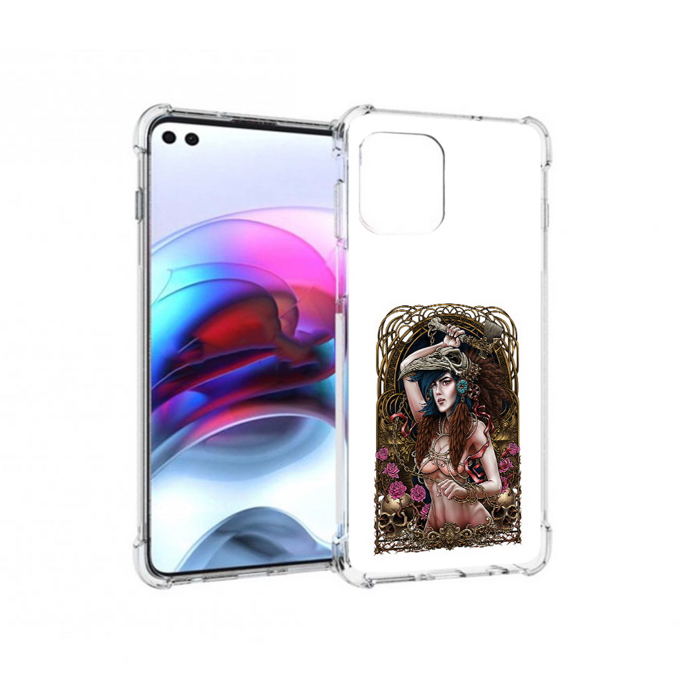 

Чехол MyPads Tocco для Motorola Edge красивая девушка рисунок (PT157712.351.407), Прозрачный, Tocco