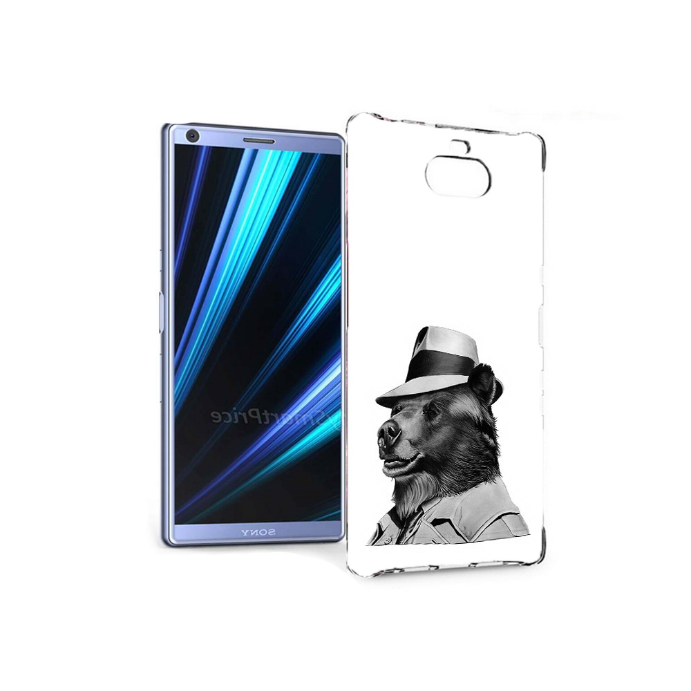 Чехол MyPads Tocco для Sony Xperia 10 медведь в шляпе (PT125953.225.465)