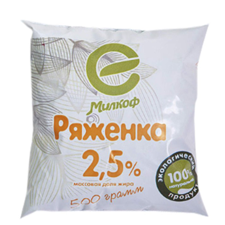 

Ряженка Милкоф 2,5% БЗМЖ 930 мл