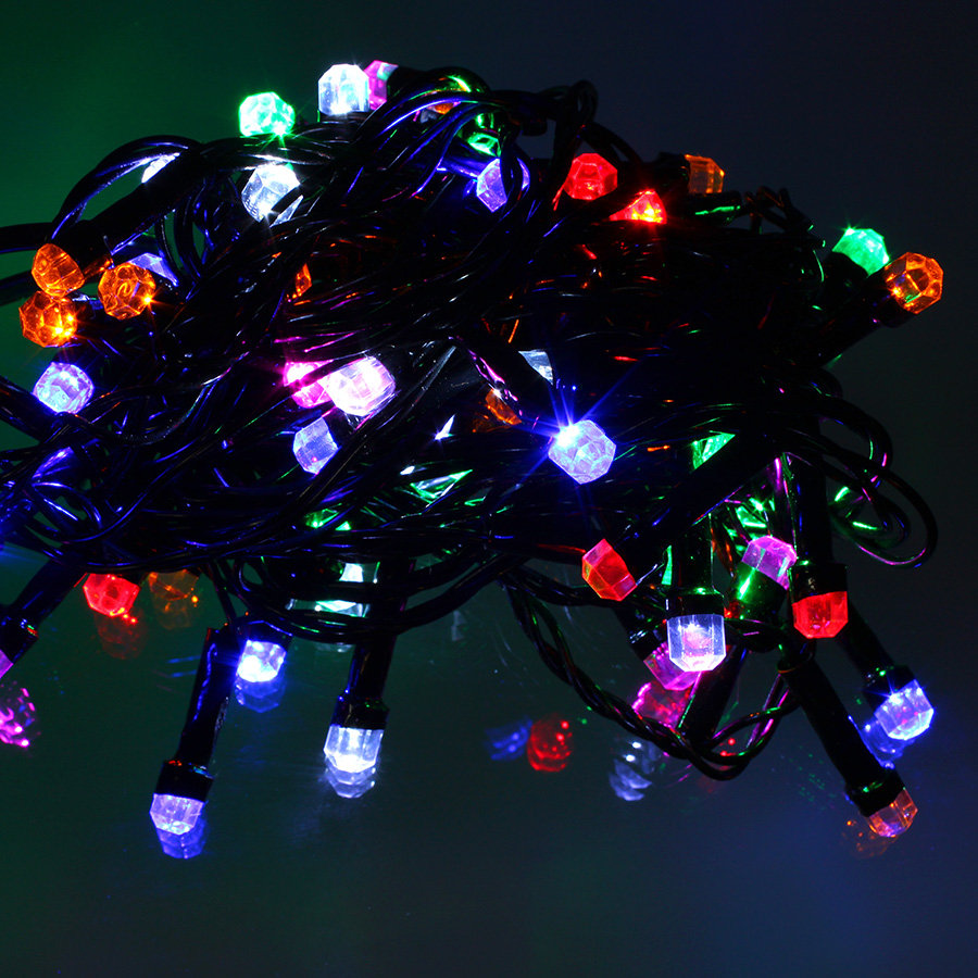 фото Световая гирлянда новогодняя disco рубины 5,5 м разноцветный
