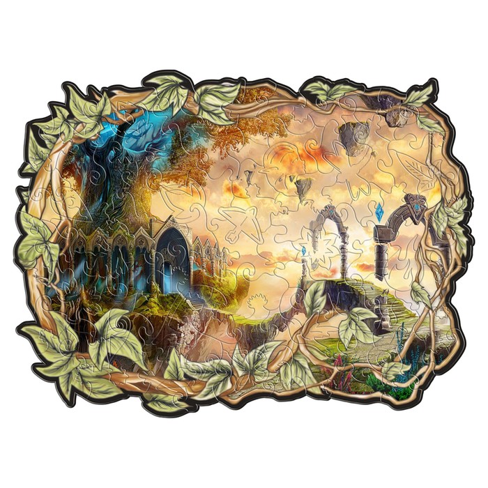 

Фигурные пазлы, 18x23 см «Магический дом» 100 деталей