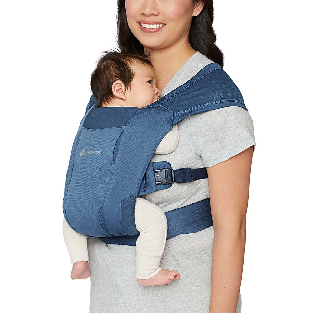 Эргорюкзак Ergobaby Embrace Soft Air Mesh Blue слинг эргорюкзак babybjorn one air 3d mesh для переноски ребенка с рождения и до 3 лет