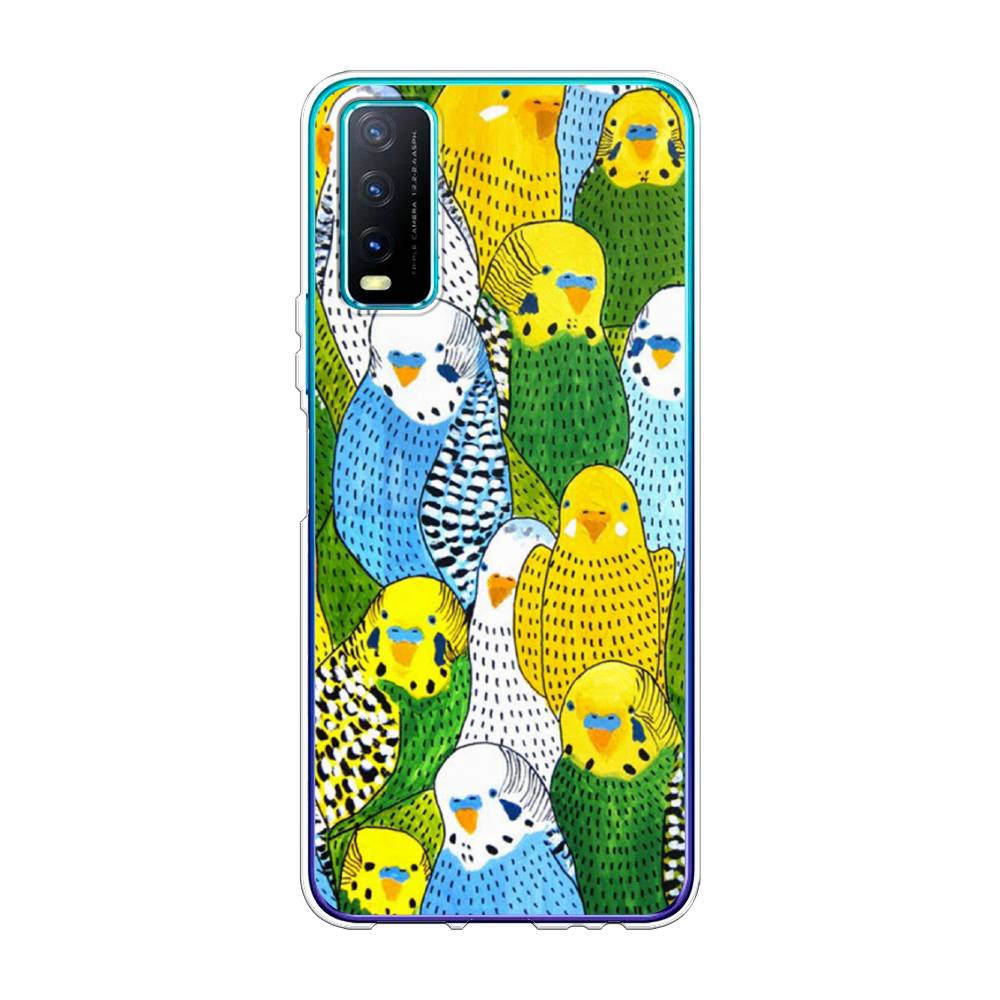 

Чехол Awog на Vivo Y20 "Попугаи", Разноцветный, 263650-1