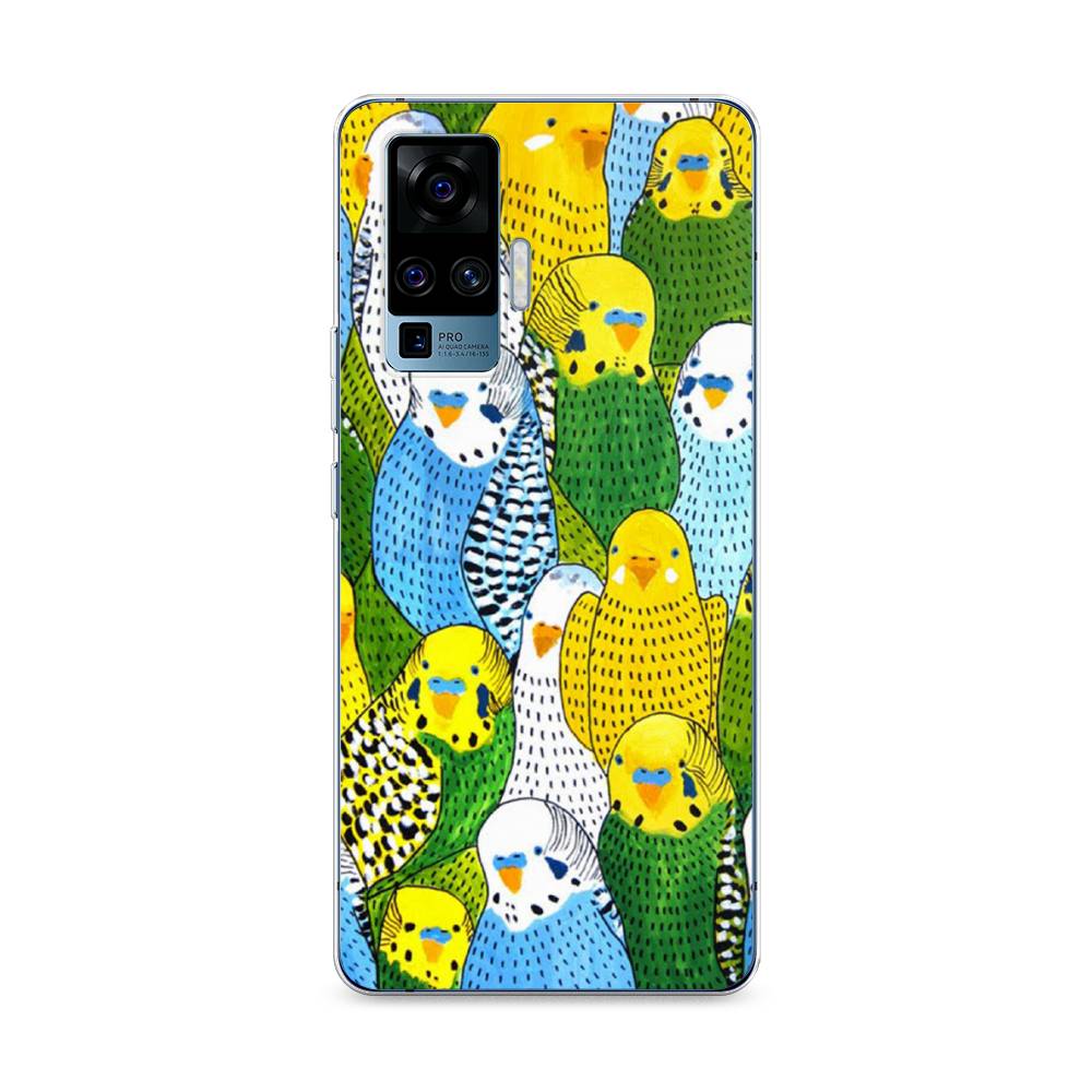 

Чехол Awog на Vivo X50 Pro "Попугаи", Разноцветный, 262350-1