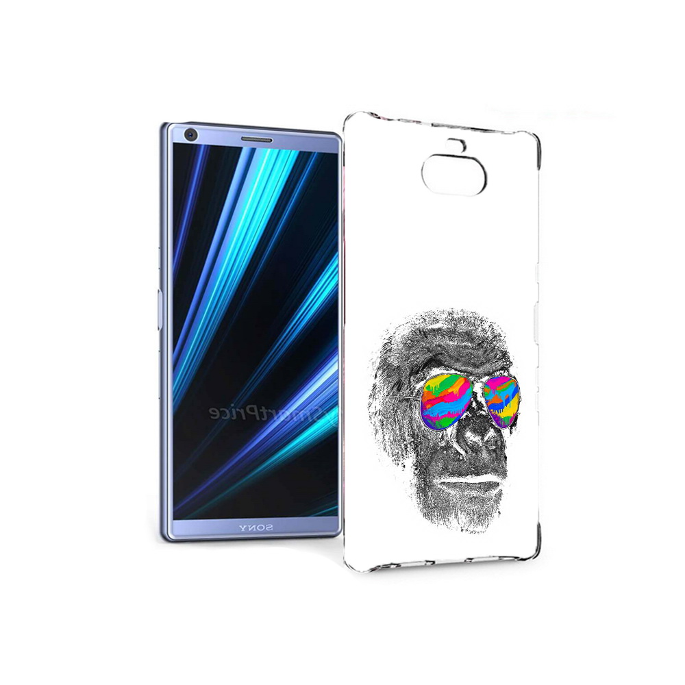 

Чехол MyPads Tocco для Sony Xperia 10 крутая обезьяна в очках (PT125953.225.422), Прозрачный, Tocco