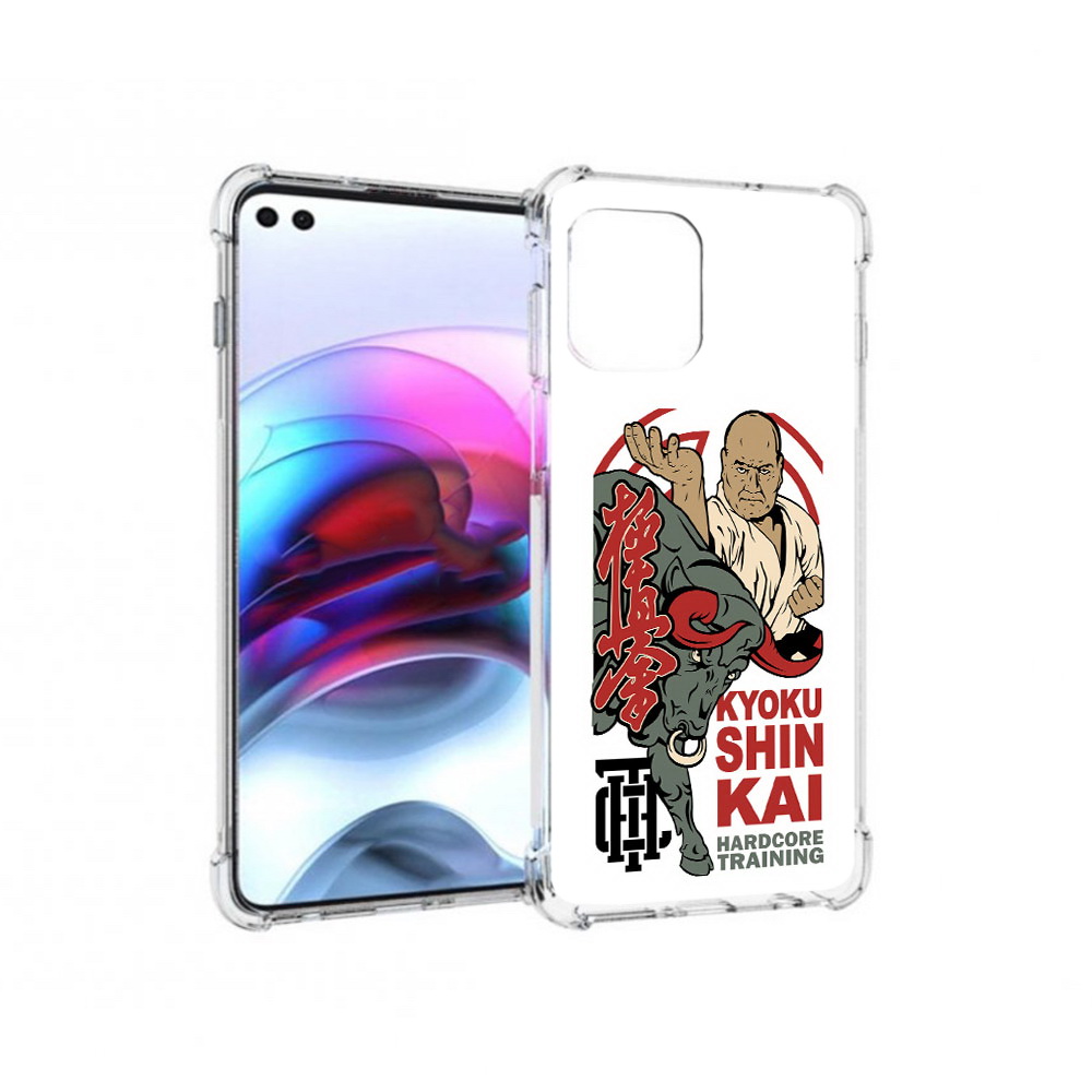

Чехол MyPads Tocco для Motorola Edge единоборства рисунок (PT157712.351.343), Прозрачный, Tocco