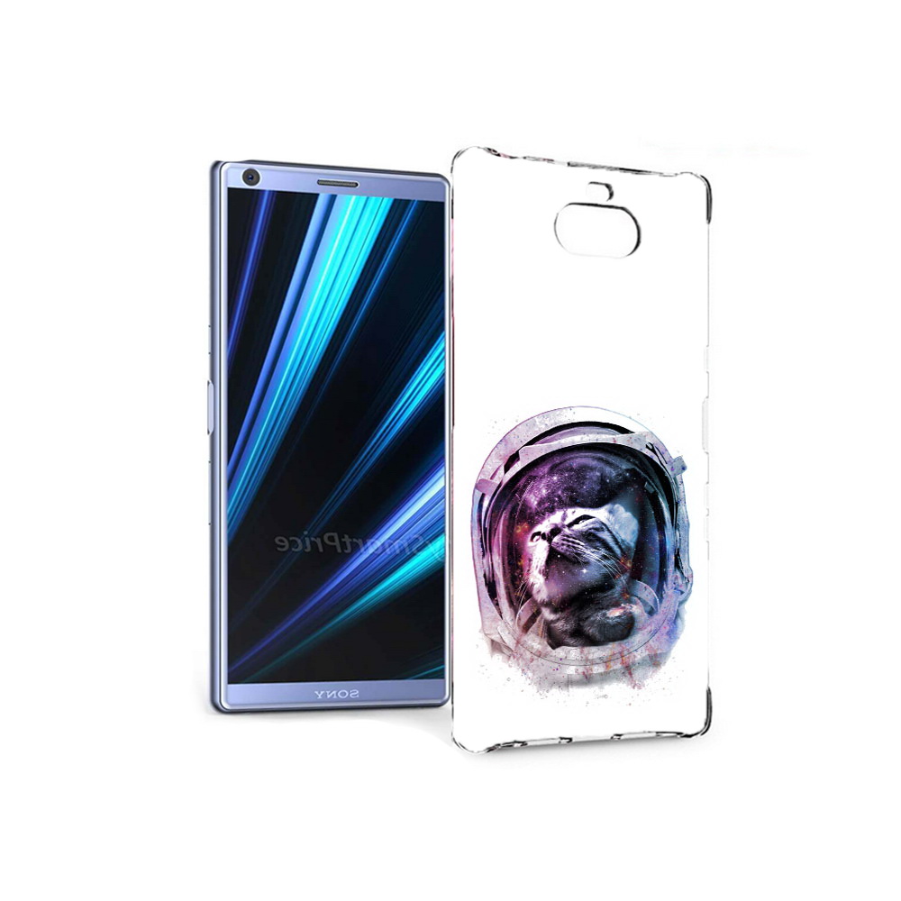 

Чехол MyPads Tocco для Sony Xperia 10 кот в шлеме (PT125953.225.396), Прозрачный, Tocco