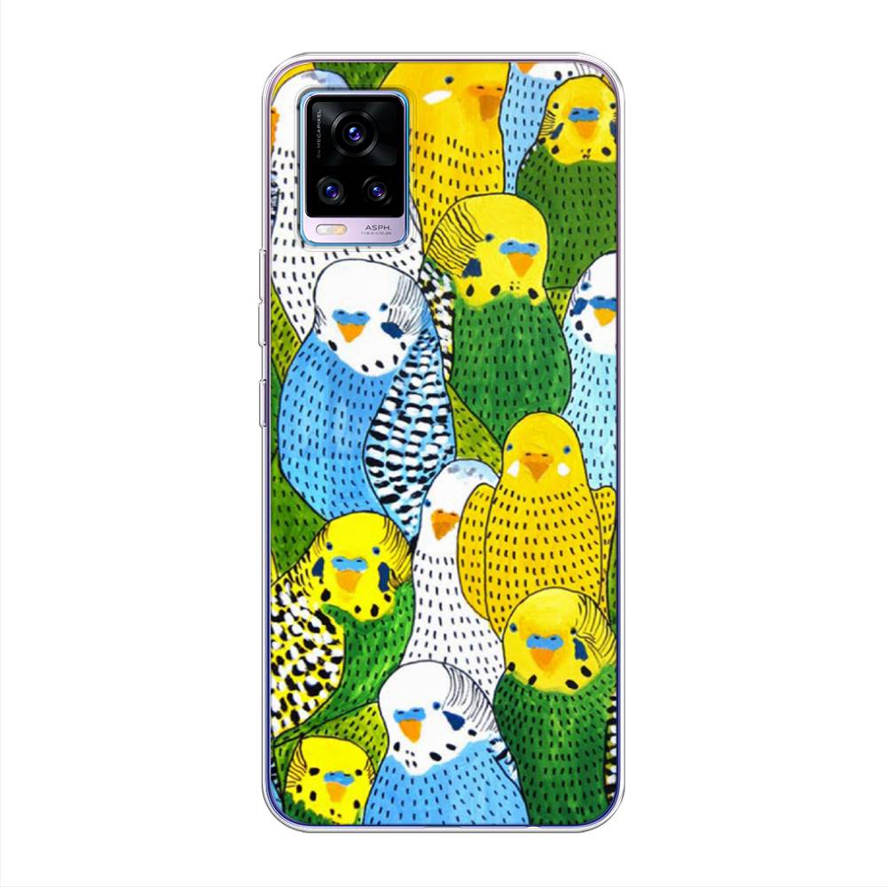 

Чехол Awog на Vivo V20 "Попугаи", Разноцветный, 263350-1