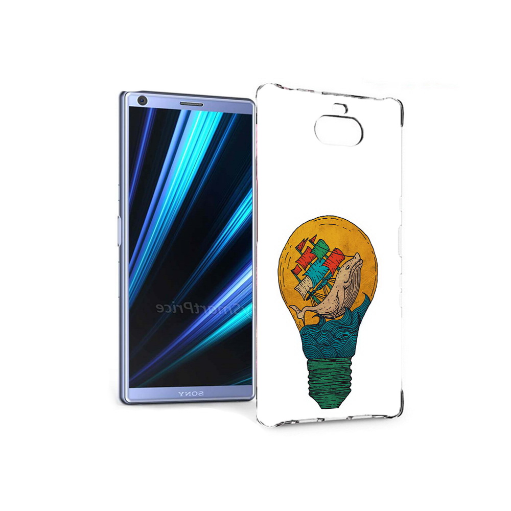 

Чехол MyPads Tocco для Sony Xperia 10 кит в лампочке с парусами (PT125953.225.387), Прозрачный, Tocco