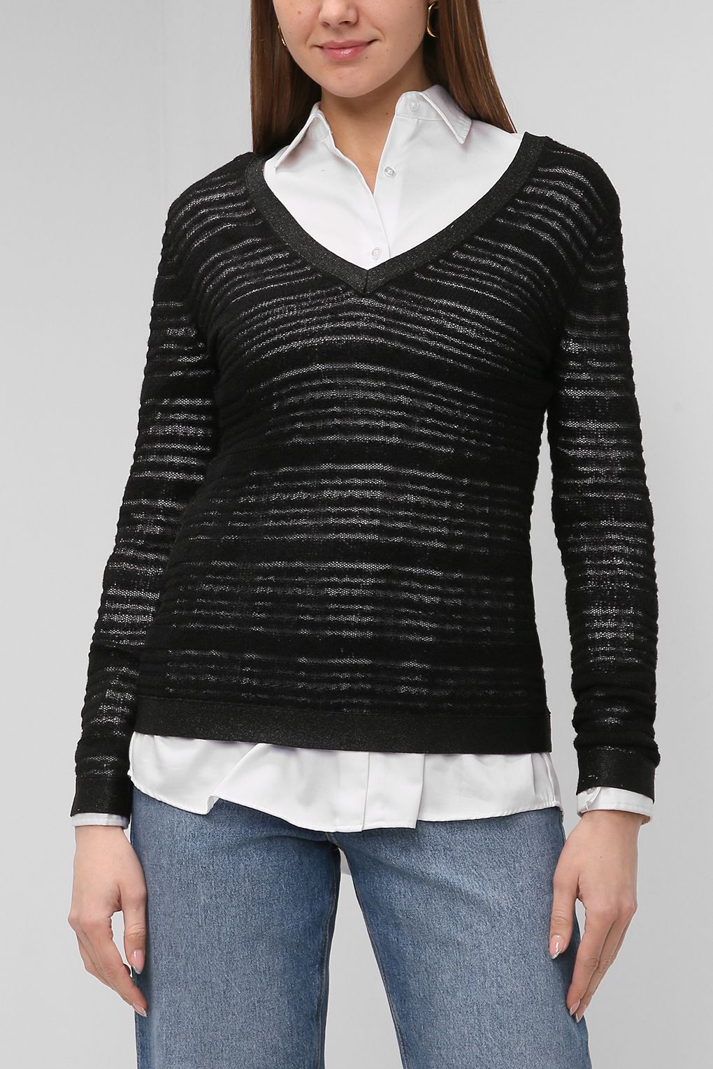 

Пуловер женский PAOLA RAY PR121-11009 черный S, PR121-11009