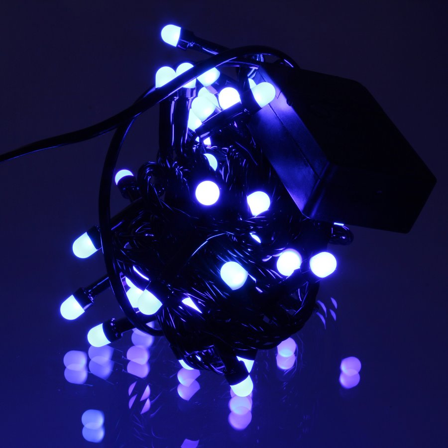 Световая гирлянда новогодняя Disco 6 м синий