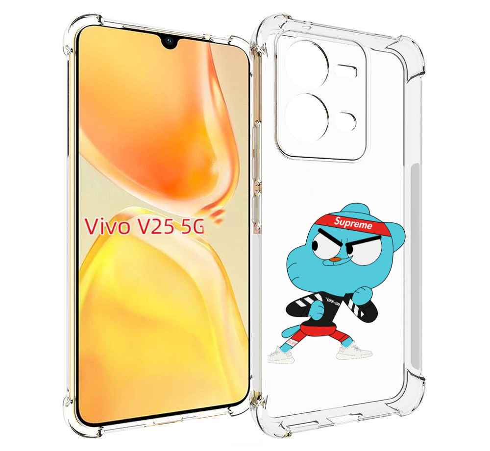 

Чехол MyPads Модный-Гамбол для Vivo V25 5G / V25e, Прозрачный, Tocco