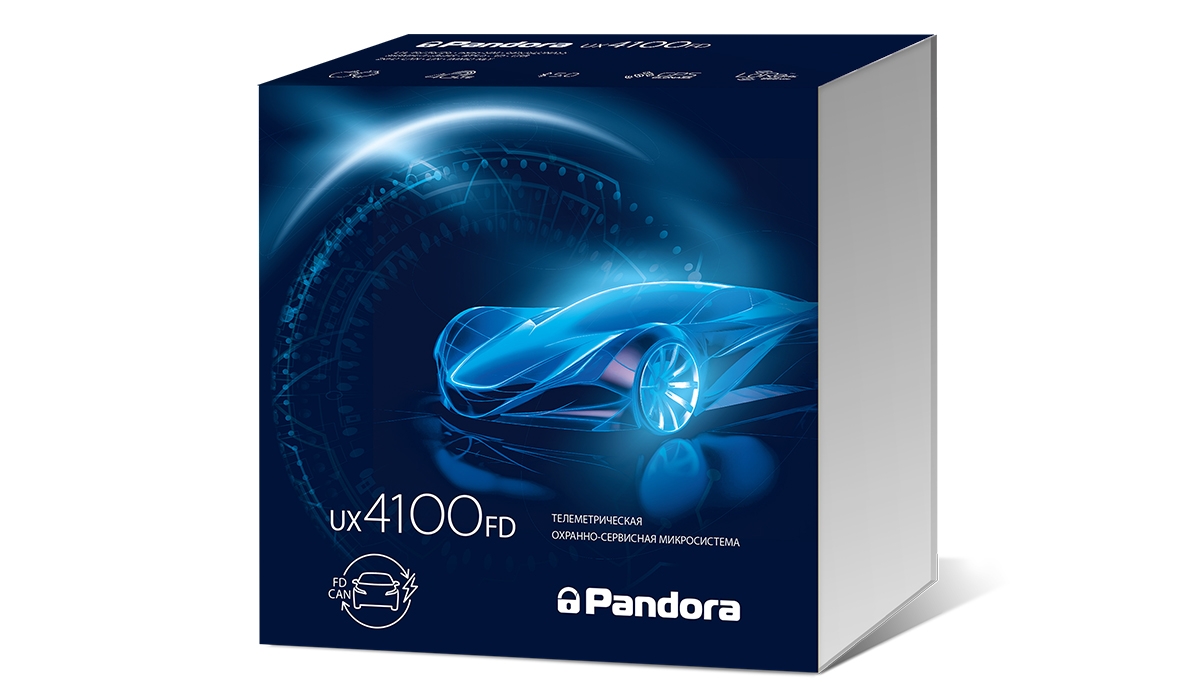 Автосигнализация с автозапуском Pandora UX 4100 FD