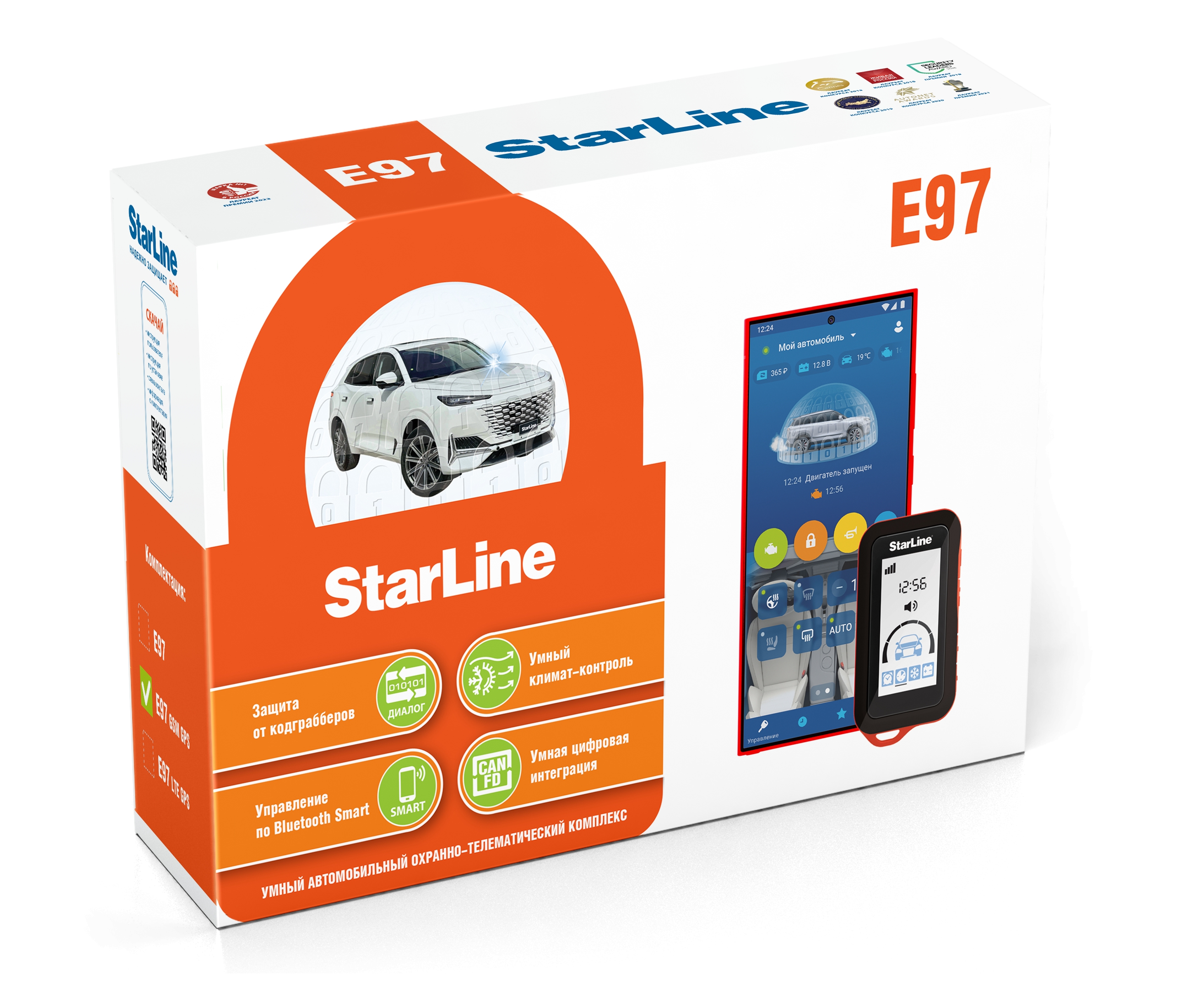 

Автосигнализация с автозапуском StarLine E97 GSM-GPS, E97 GSM-GPS