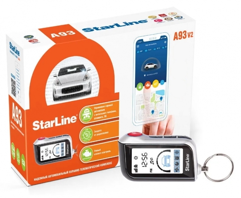 Автосигнализация с автозапуском StarLine A93 v2 LTE