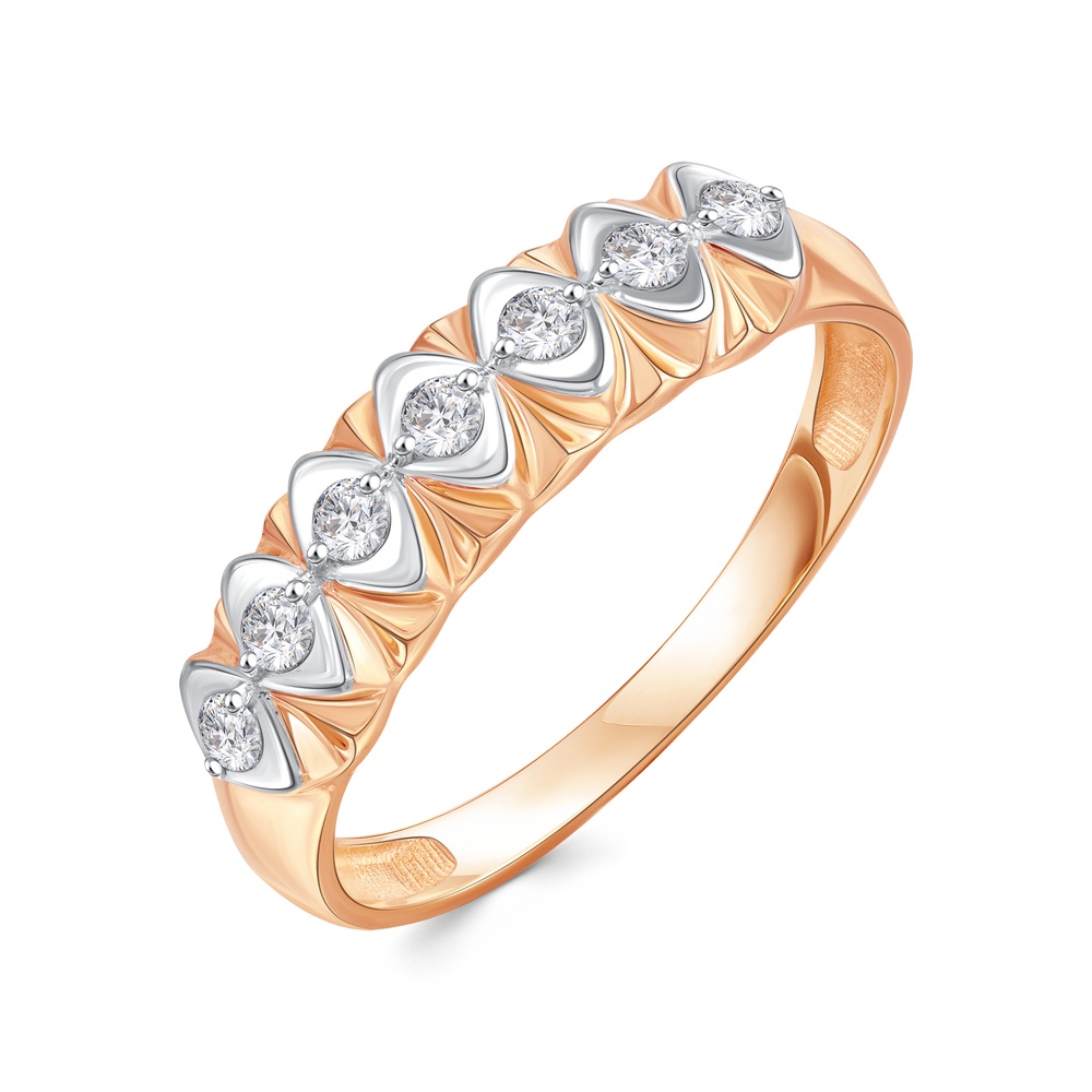 

Кольцо из золота р.  585Gold 301011966, фианит, 301011966