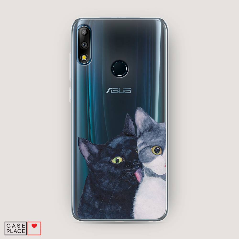 фото Чехол awog "кошачья любовь" для asus zenfone max pro (m2) zb631kl