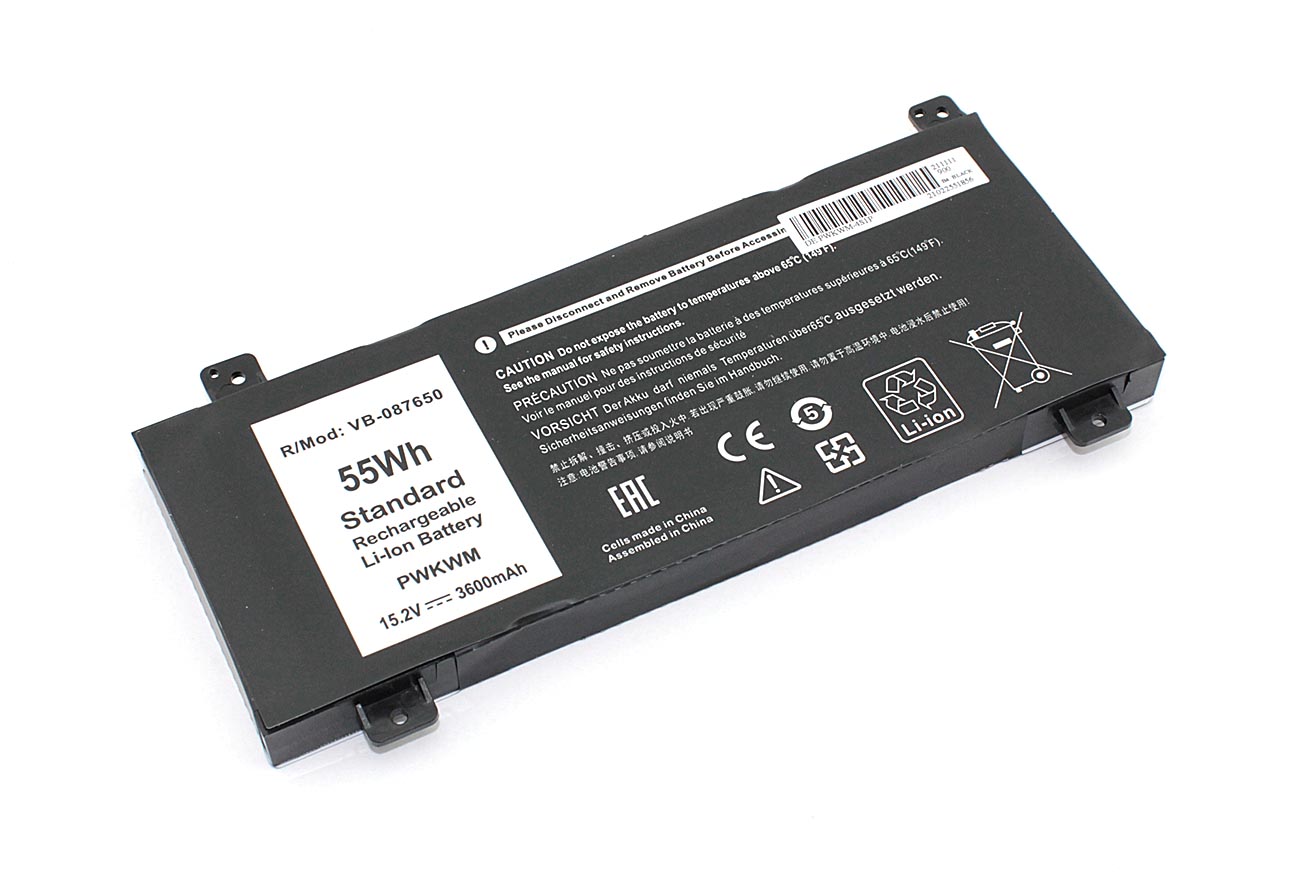 Аккумуляторная батарея для ноутбука Dell Inspiron 14 7466 (0M6WKR) 15.2V 3600mAh OEM