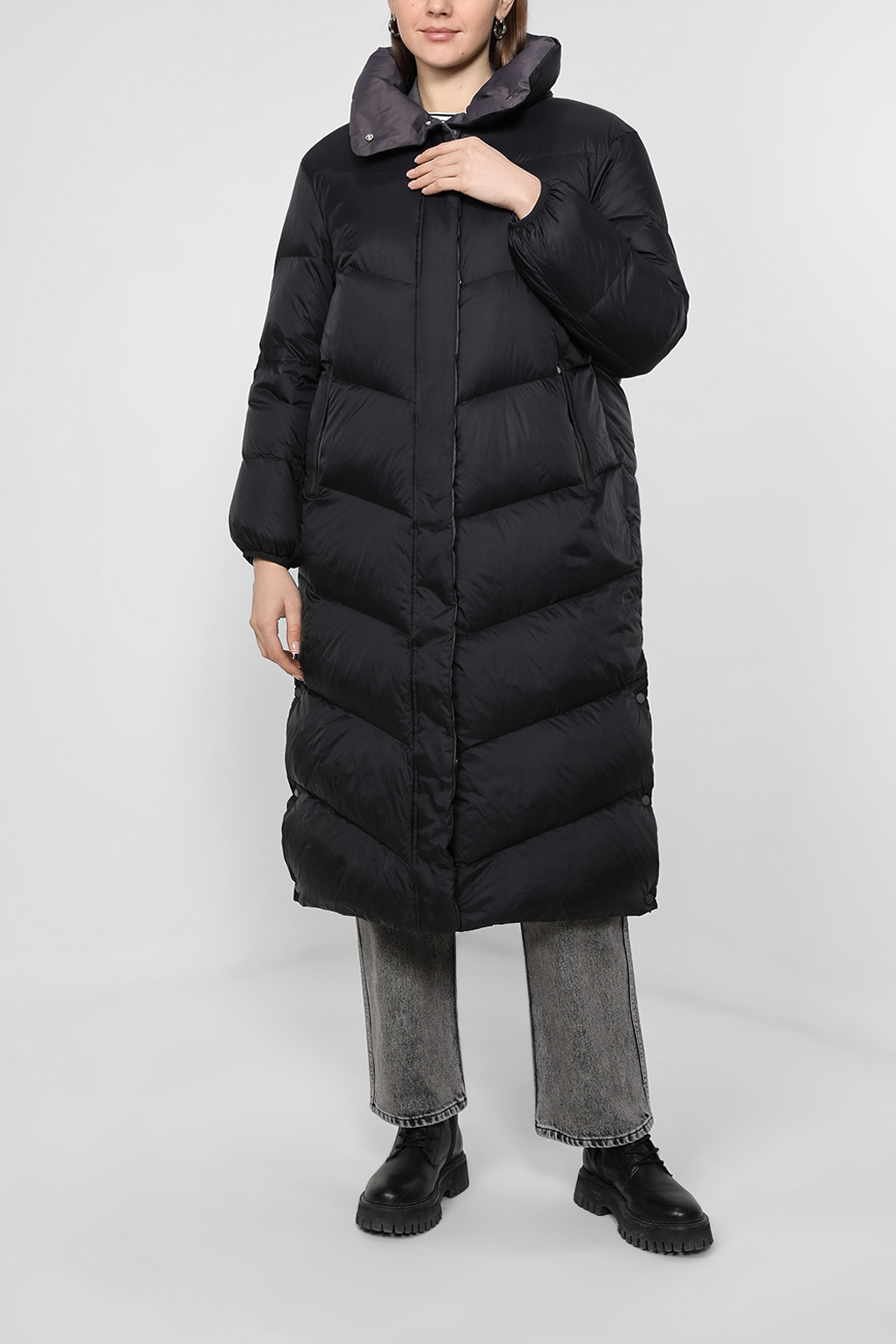 Пальто женское Esprit Casual 092EE1G316 черное XL