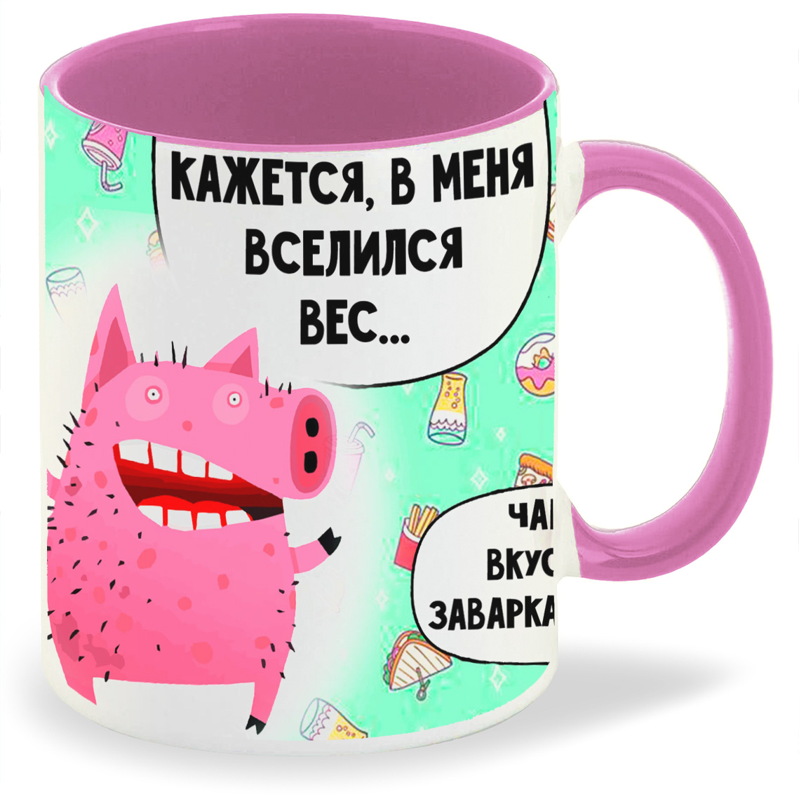 

Кружка CoolPodarok Кажется в меня вселился вес, Кажется в меня вселился вес