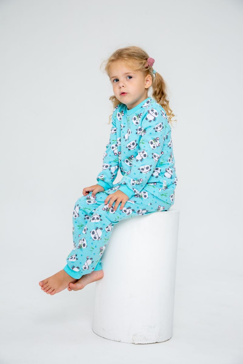 

Пижама детская Веселый малыш 386140 цв. голубой р. 122, 386140