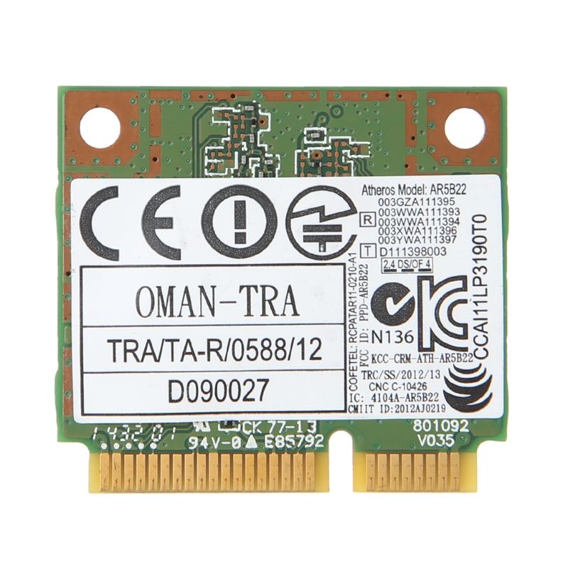 

Приемник Wi-Fi NoBrand для компьютера Mini PCI-e, Зеленый;белый