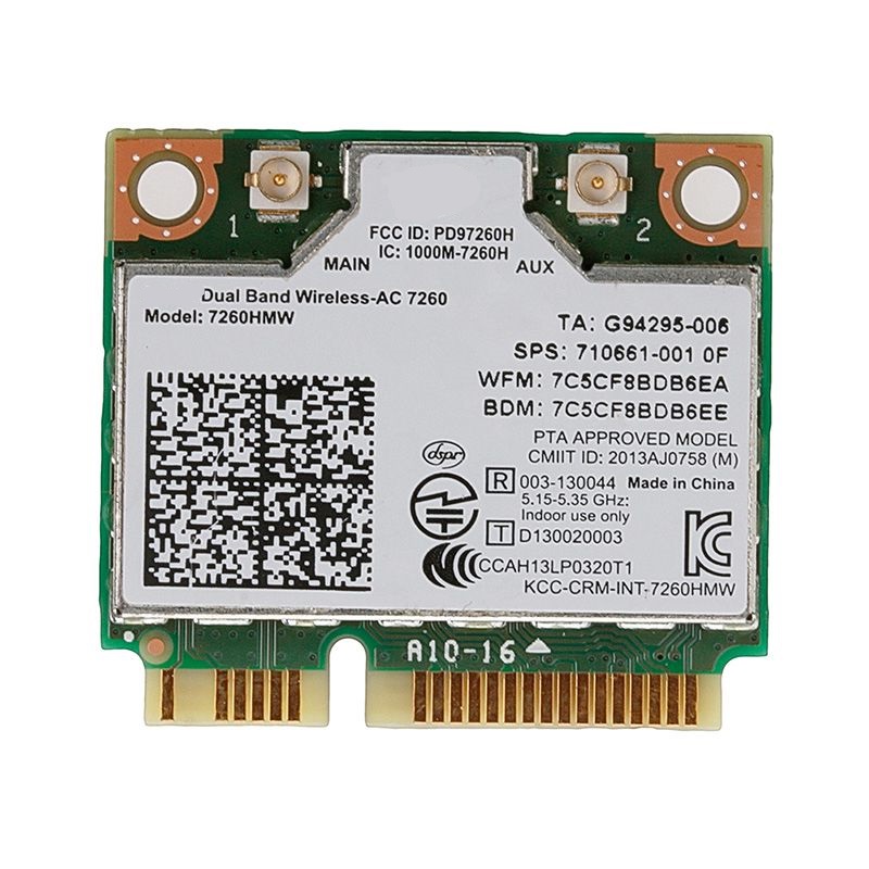 

Приемник Wi-Fi NoBrand Mini PCI-e 802.11a; 802.11g, Зеленый;белый