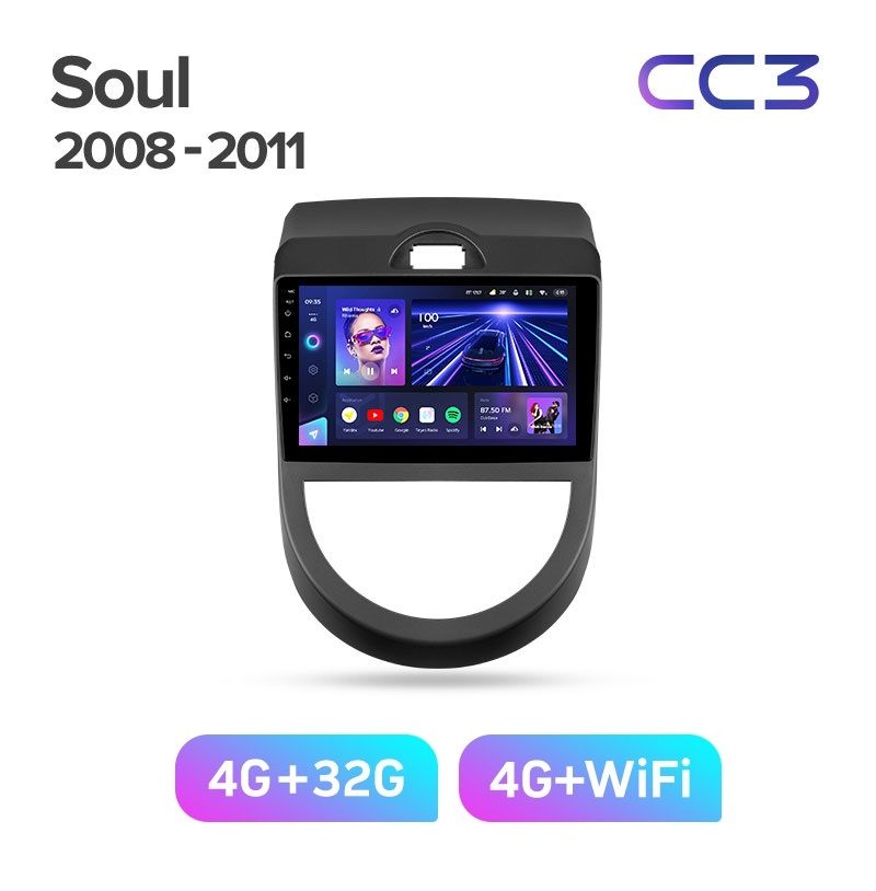 Магнитола TEYES KIA SOUL 1 2008-2011 г CC3 432 ГБ 3289000₽