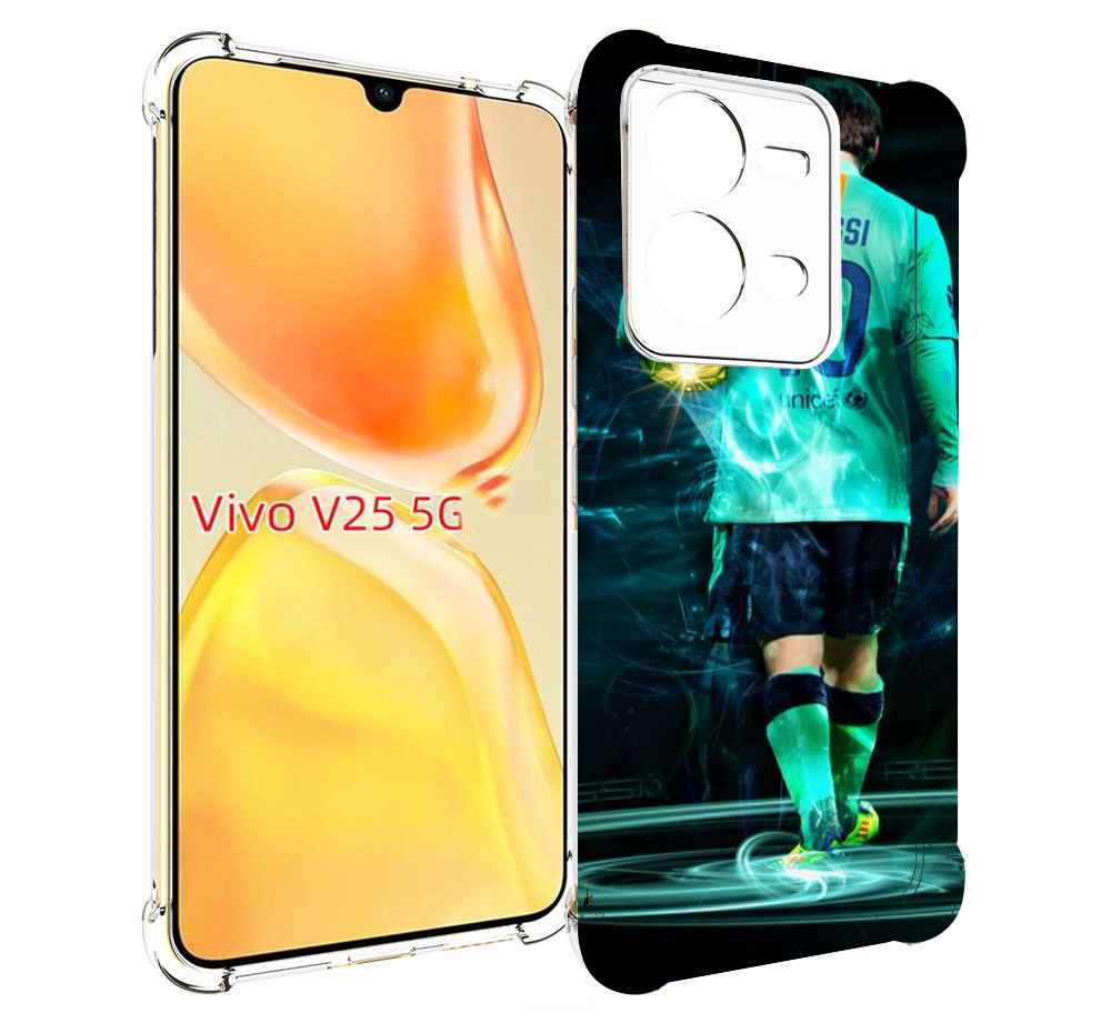 

Чехол MyPads Месси мужской для Vivo V25 5G / V25e, Прозрачный, Tocco