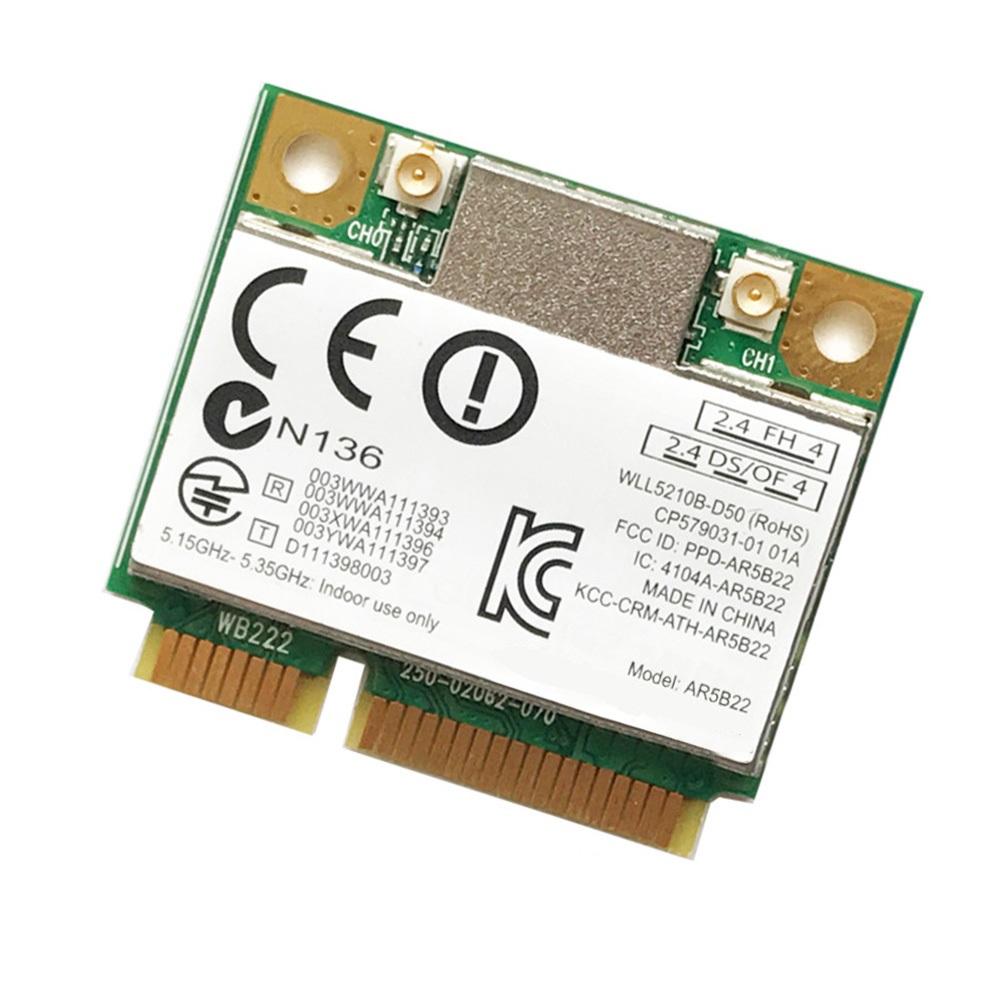 

Приемник Wi-Fi NoBrand Mini PCI-e 802.11a; 802.11b; 802.11g; 802.11n, Зеленый;белый