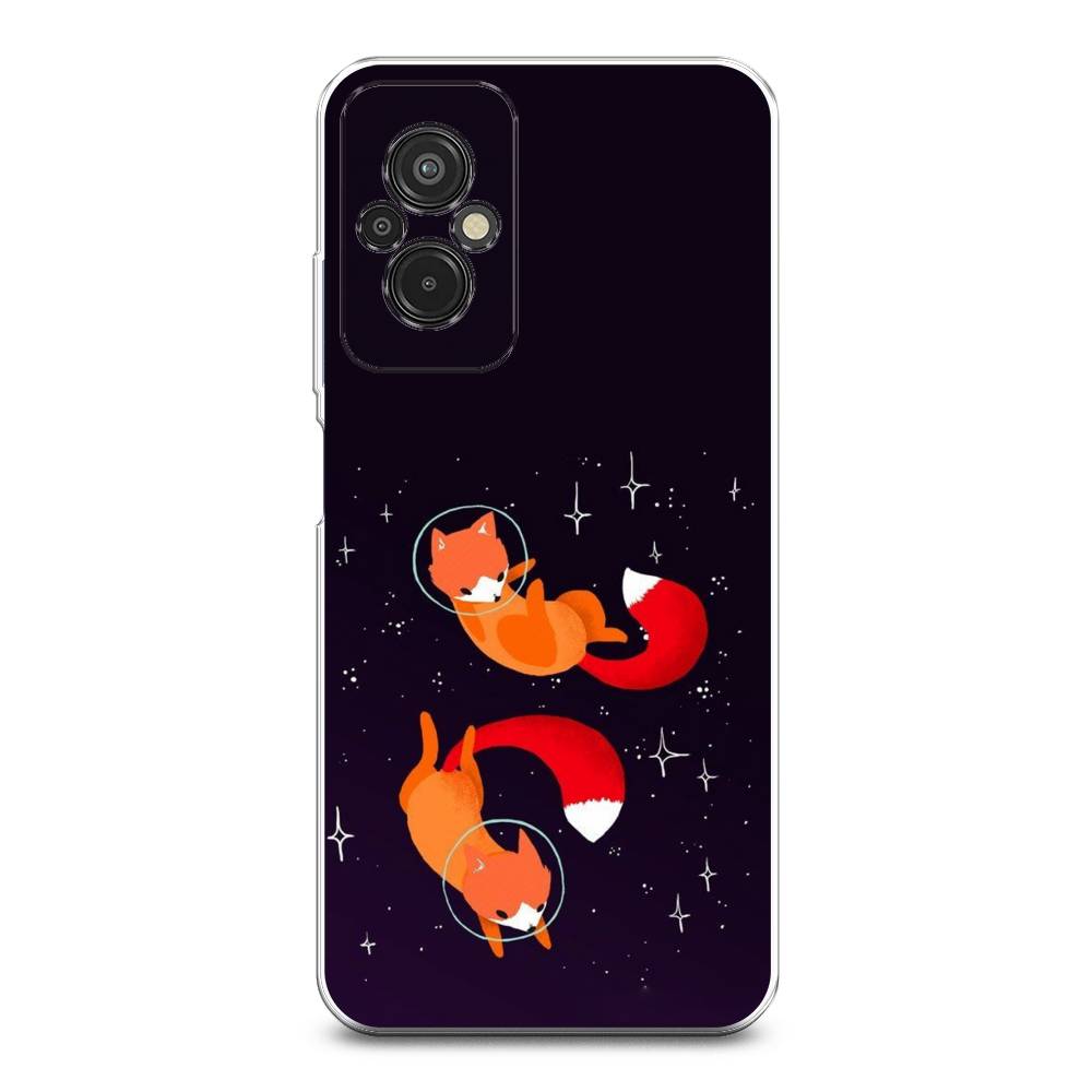 

Чехол Awog на Xiaomi Redmi 11 Prime 4G "Лисы космонавты", Оранжевый, 316850-4