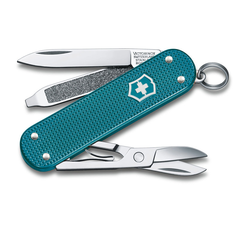 Мультитул Victorinox Classic SD Alox Colors, голубой, 5 опций