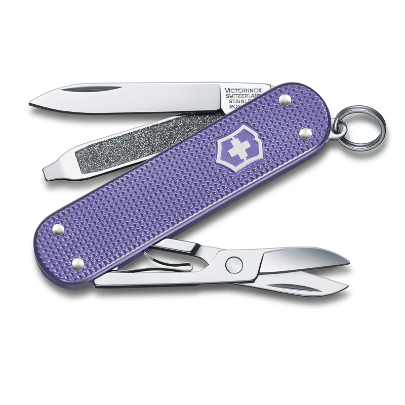 фото Нож-брелок classic sd alox colors "electric lavender", 58 мм victorinox 0.6221.223g