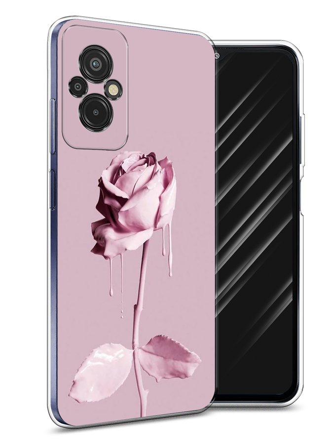 

Чехол Awog на Xiaomi Redmi 11 Prime 4G "Роза в краске", Белый;розовый, 316850-8