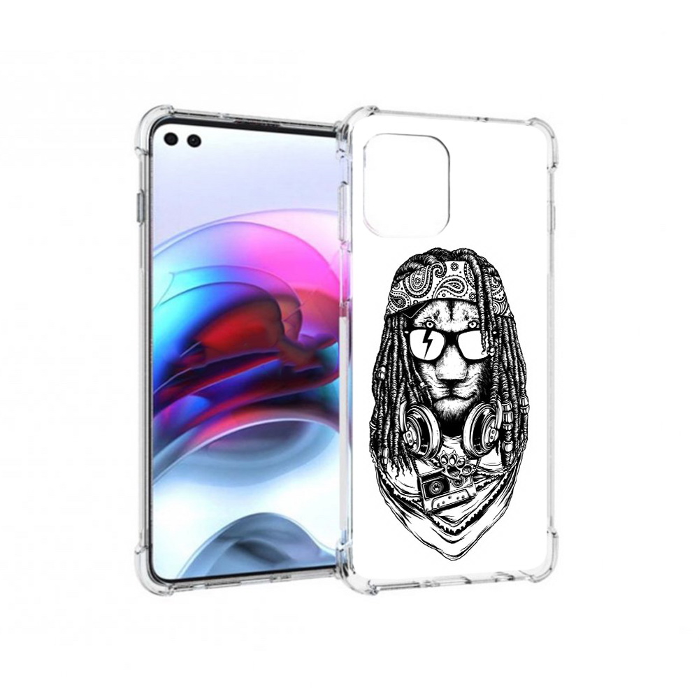 

Чехол MyPads Tocco для Motorola Edge дреды льва (PT157712.351.338), Прозрачный, Tocco
