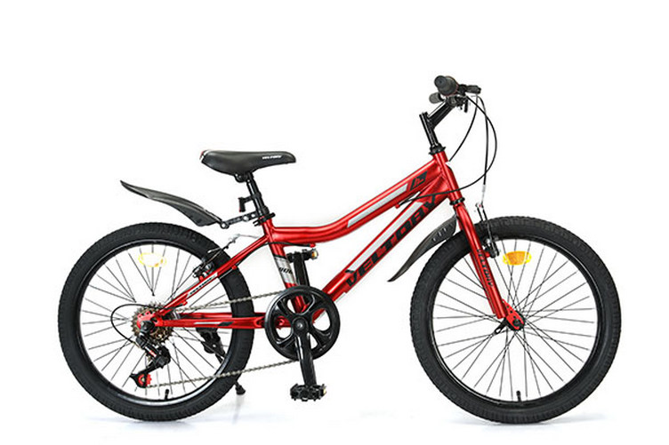 Велосипед детский VELTORY 20V-906, красный, рост 120-140 см, 7-10 л горный велосипед stinger graphite pro 29 год 2021 красный ростовка 18