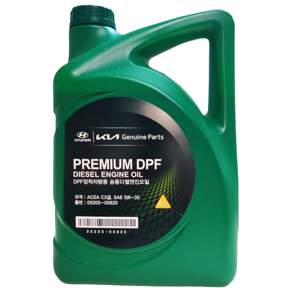 Моторное масло KIA синтетическое diesel engine oil premium dpf 5W30 6л