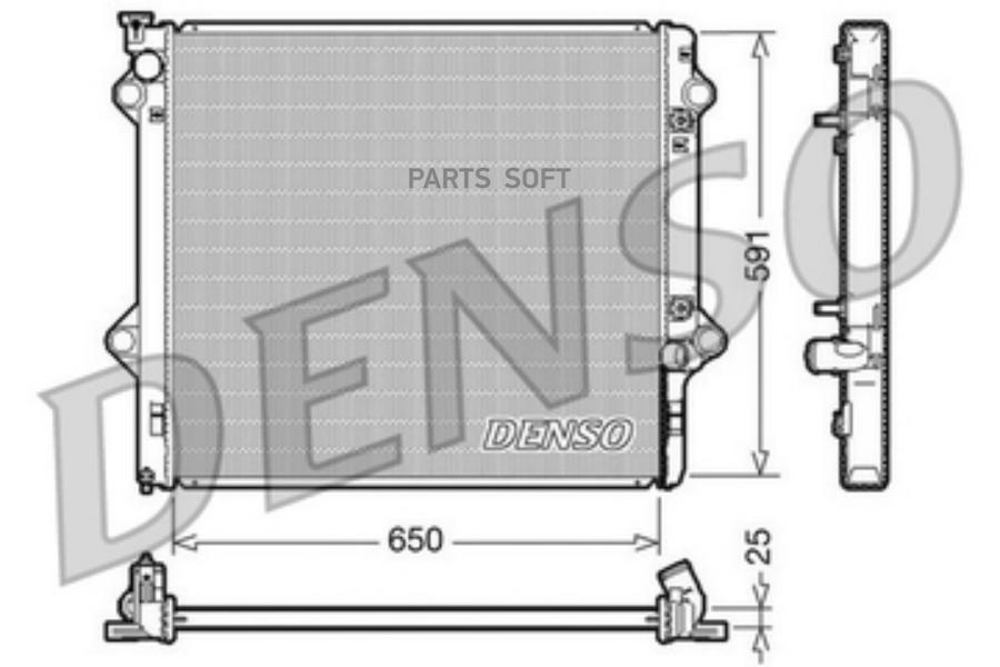 

Радиатор охлаждения двигателя DENSO DRM50046