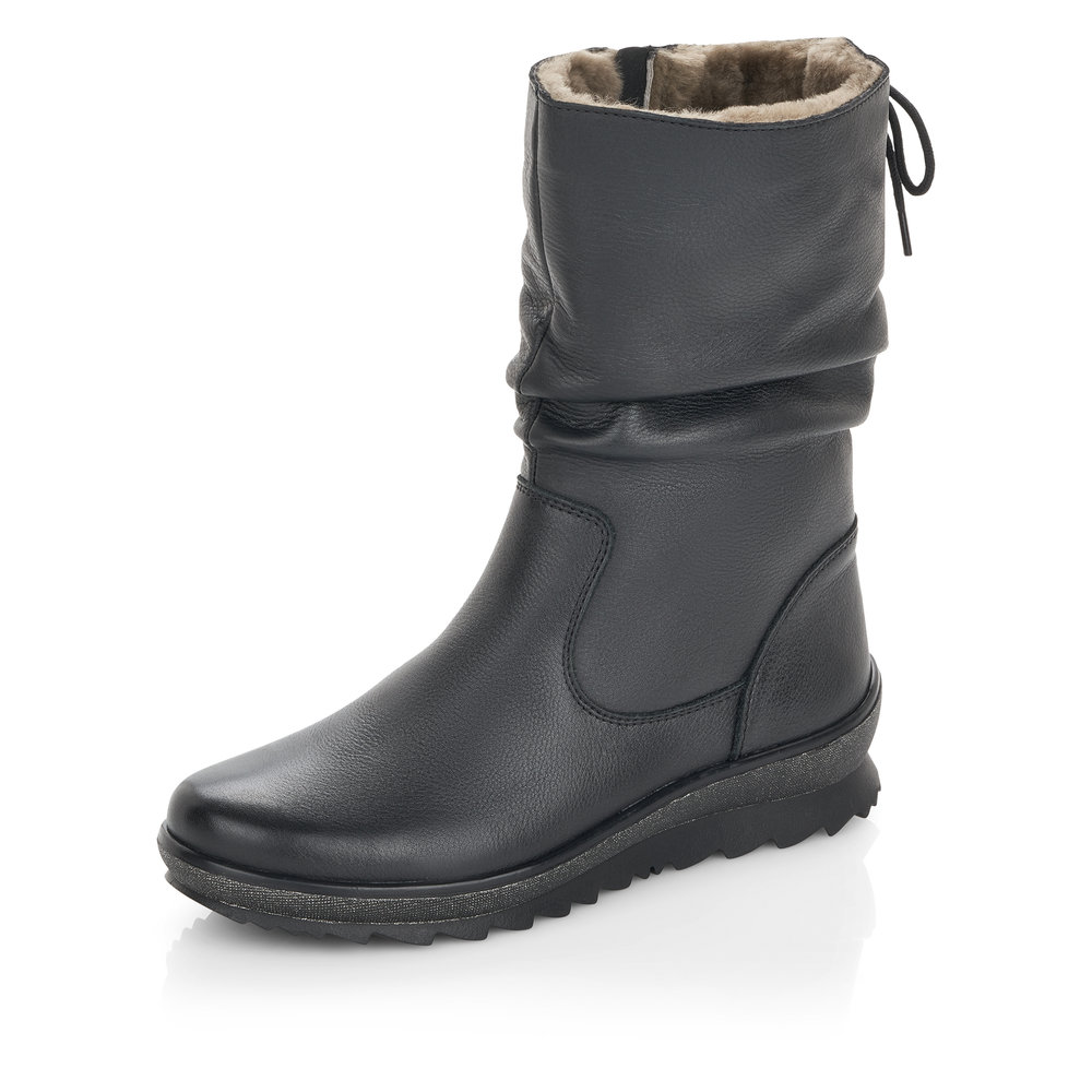 

Полусапоги женские REMONTE R8471 черные 38 RU, Черный, R8471-01