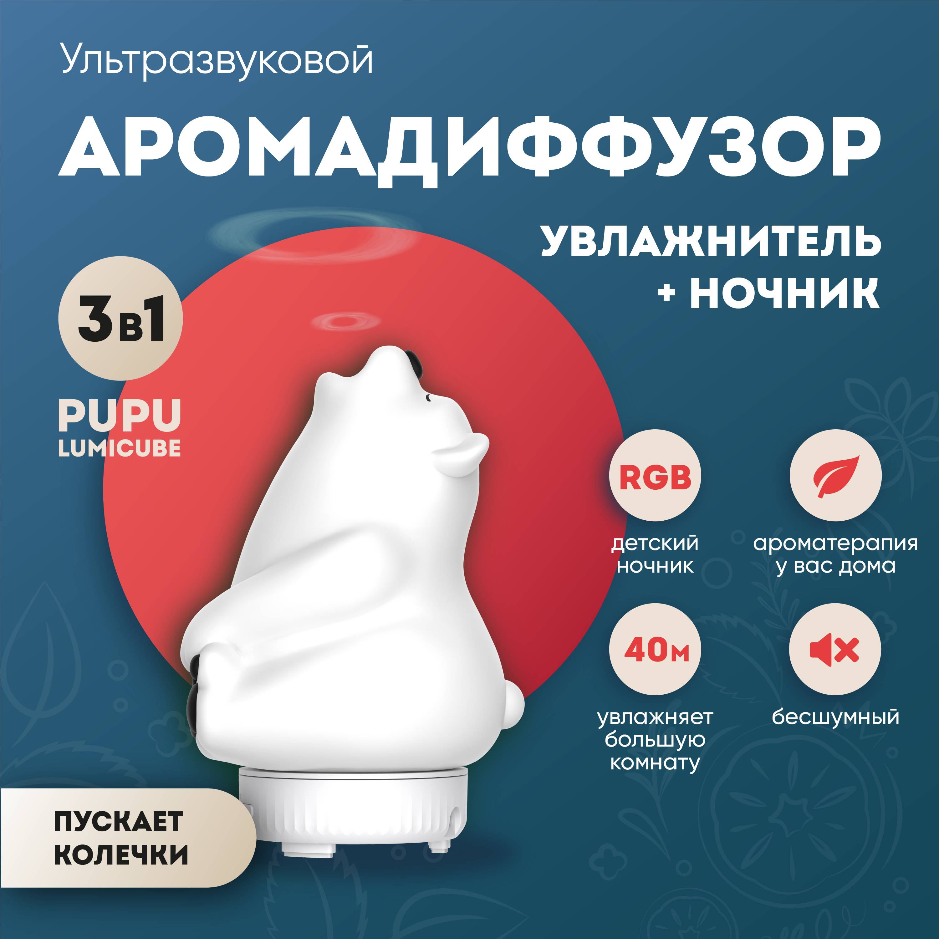 

Аромадиффузор Lumicube PUPU, PUPU